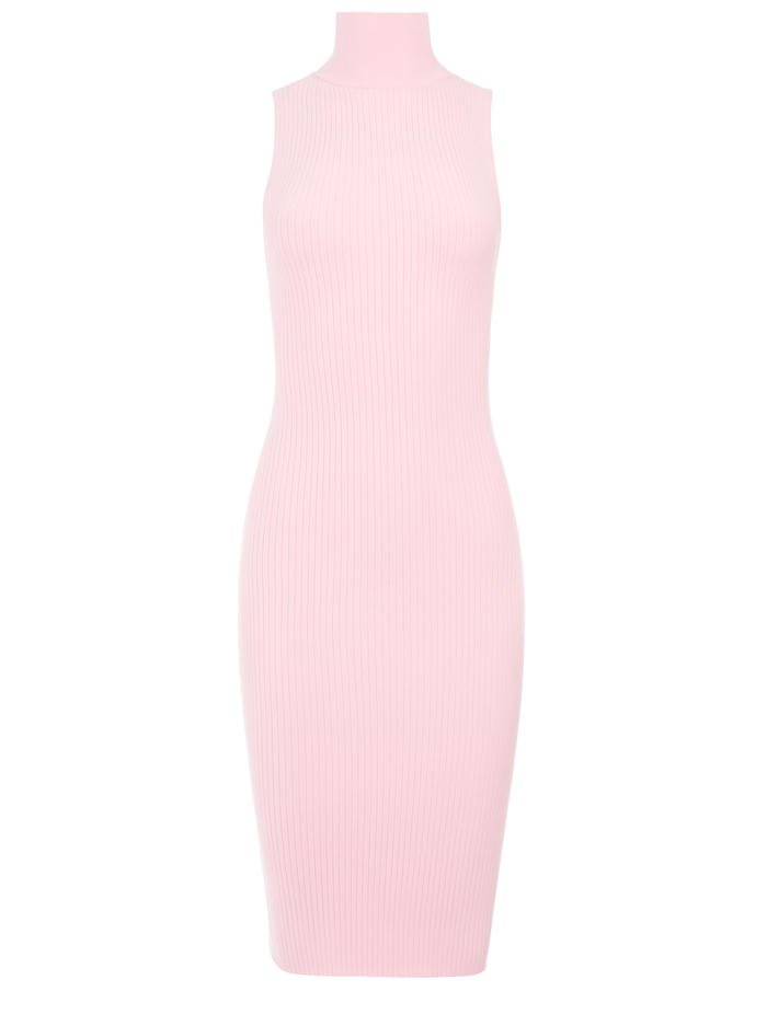 BROOKLYNNE TURTLENECK MIDI DRESS - BLUSH image 5 - Alice And Olivia