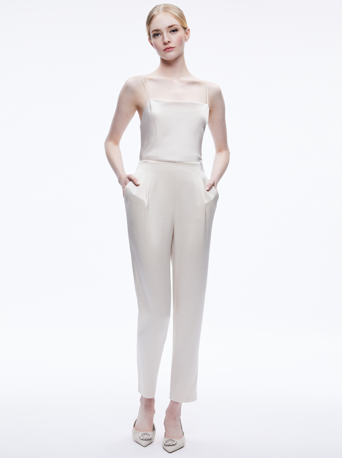 JESSIE SLIM PANT - CHAMPAGNE image 4 - Alice And Olivia