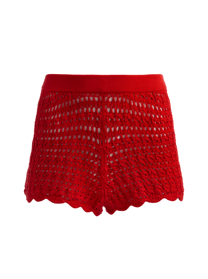BOBBI CROCHET SHORT - CHILI PEPPER image 5 - ALICE + OLIVIA