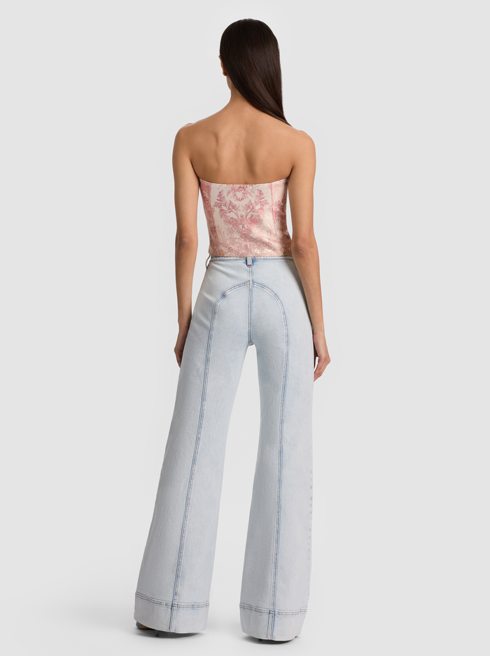 KELCEY STRAPLESS VEST - ENGLISH ROSE TOILE image 2 - ALICE + OLIVIA