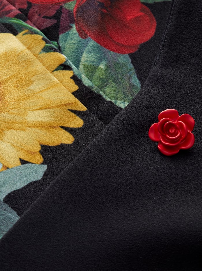 DENNY BOYFRIEND BLAZER - GARDEN BRUNCH BLACK image 1 - Alice And Olivia