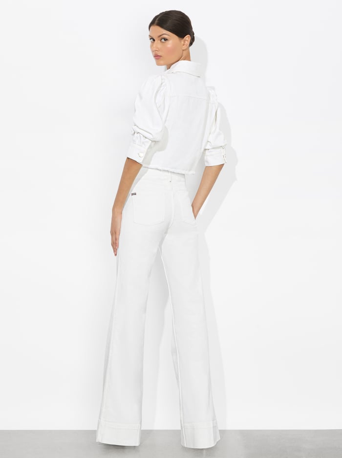 LANA DENIM JACKET - WHITE image 2 - Alice And Olivia