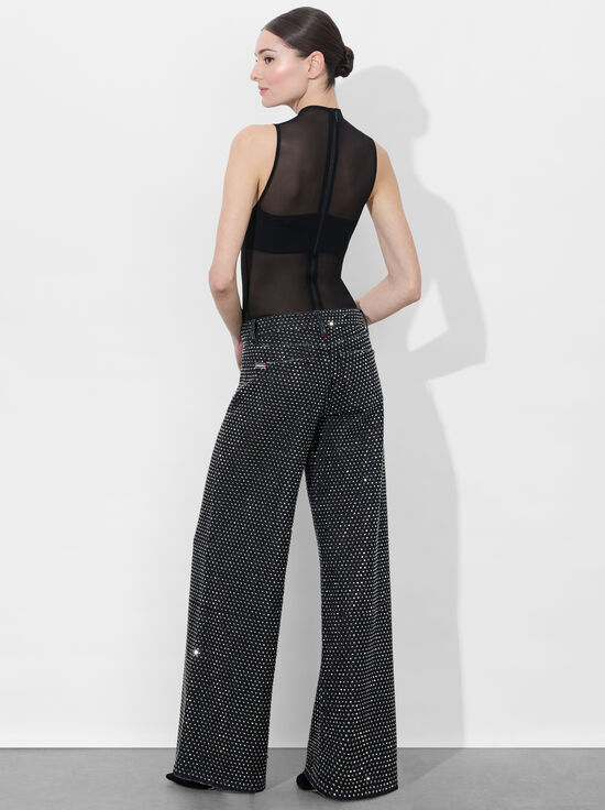 MAYA CHARCOAL BLACK/HEMATITE-TRISH EMBELLISHED JEAN
