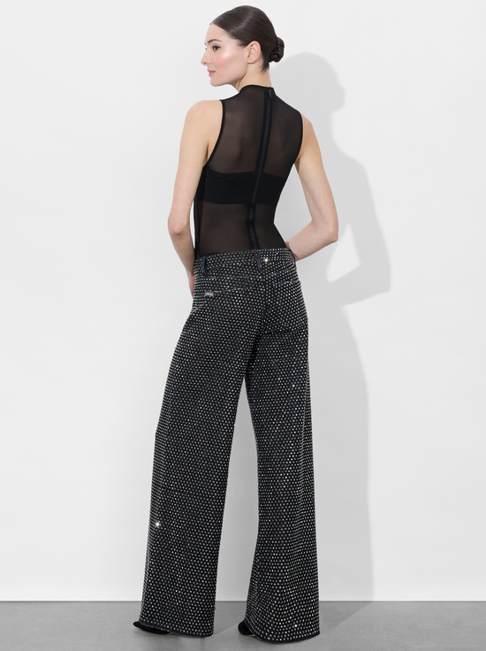 MAYA CHARCOAL BLACK/HEMATITE-TRISH EMBELLISHED JEAN