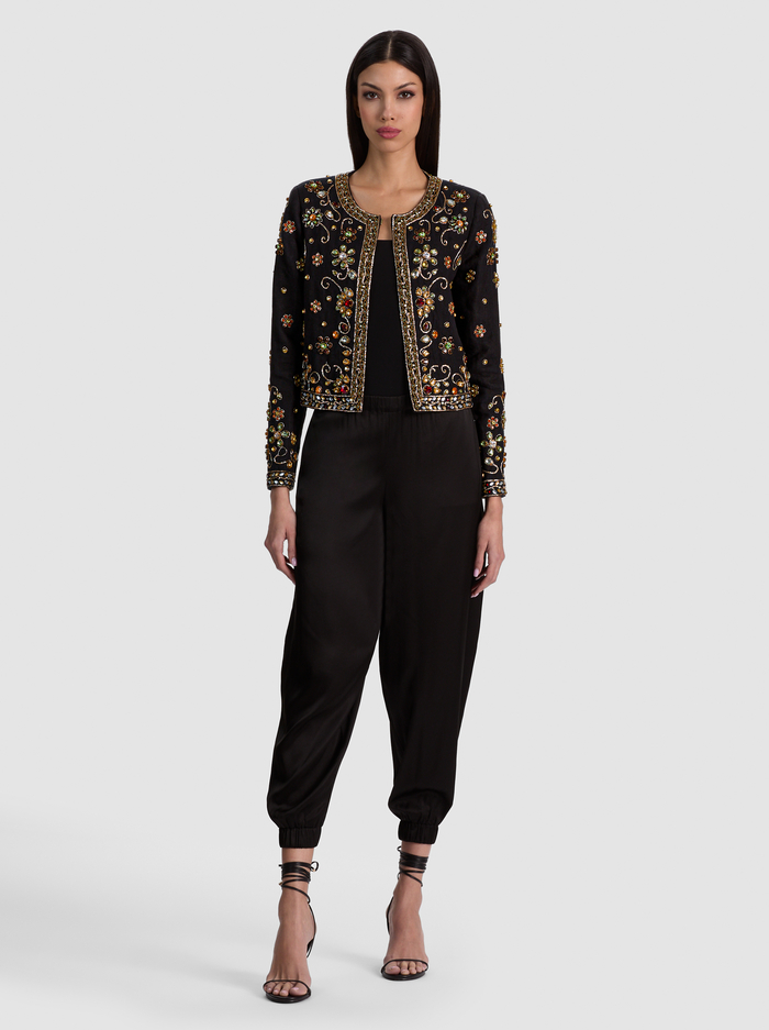 KIDMAN EMBELLISHED JACKET - BLACK/MULTI image 1 - ALICE + OLIVIA