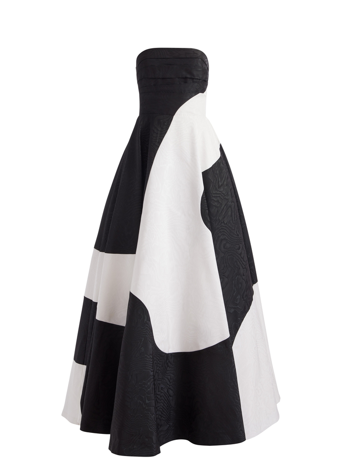 BRIDGETTE MAXI GOWN - BLACK/OFF WHITE image 5 - Alice And Olivia