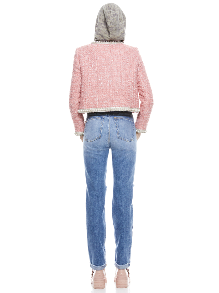 GWENYTH EMBELLISHED BOXY JACKET - ROSE image 1 - ALICE + OLIVIA