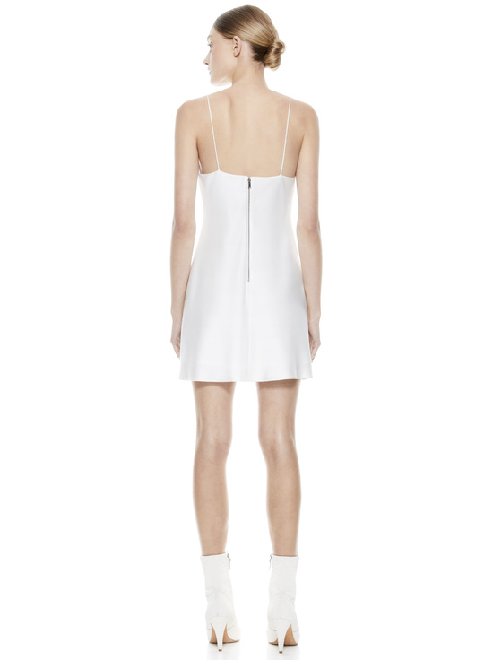 OFF WHITE-HARMONY MINI SLIP DRESS
