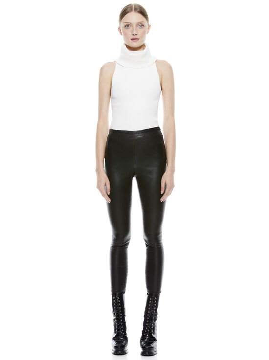 BLACK-MADDOX LEATHER LEGGING