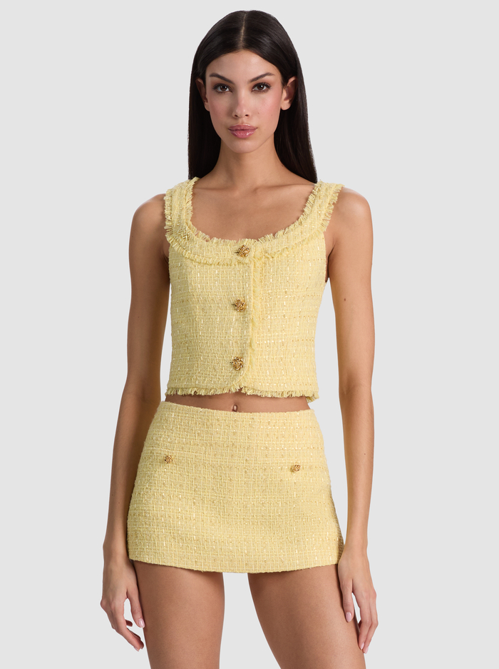 SHILA CORSET TOP - BUTTER - ALICE + OLIVIA