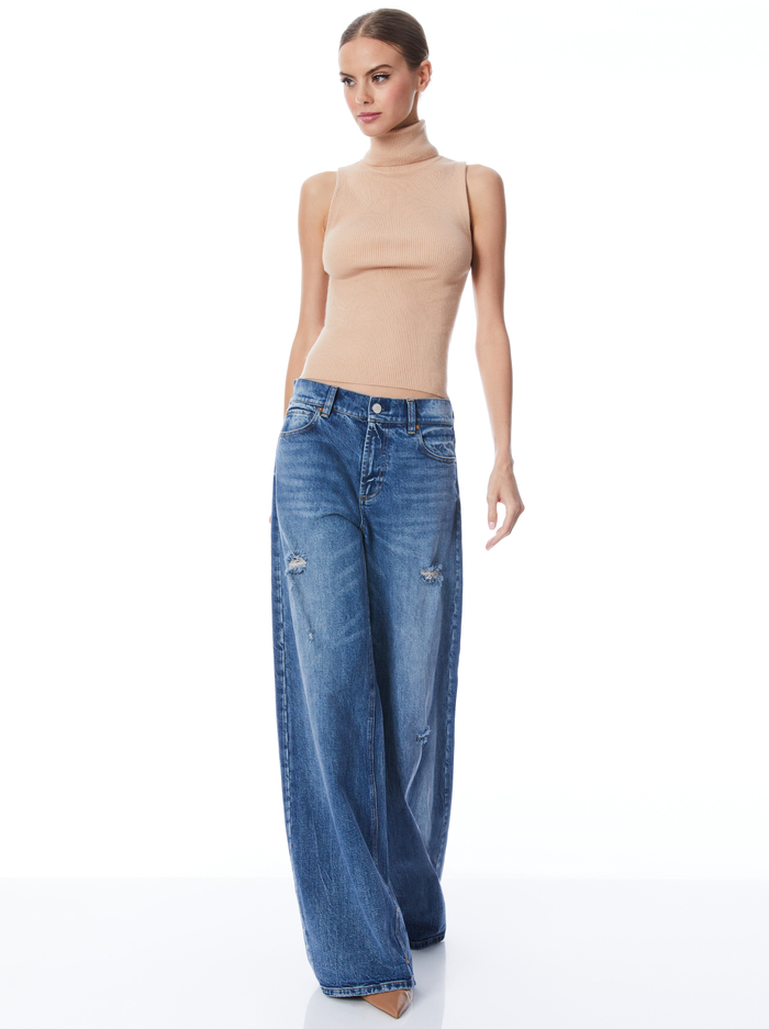 DARCEY TANK - ALMOND image 4 - Alice And Olivia