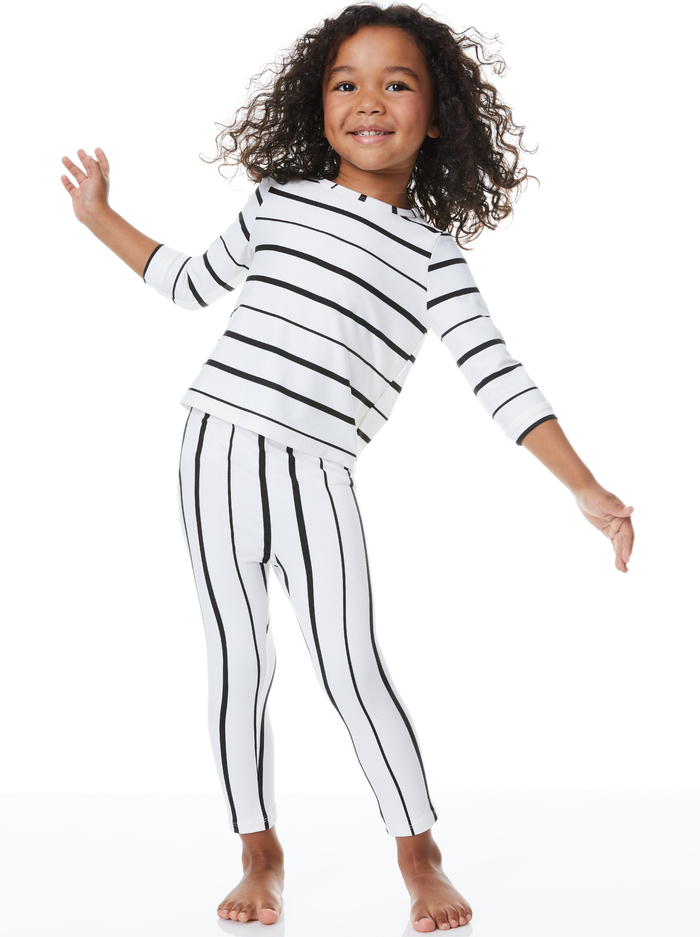 A+O X MASONGREY HUNTER TODDLER SET - WHITE/BLACK image 4 - Alice And Olivia