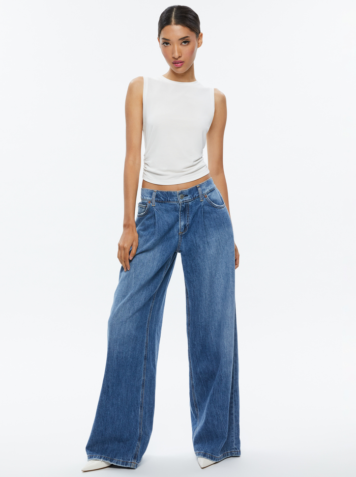 KAPPA CROPPED TANK - OFF WHITE image 4 - Alice And Olivia