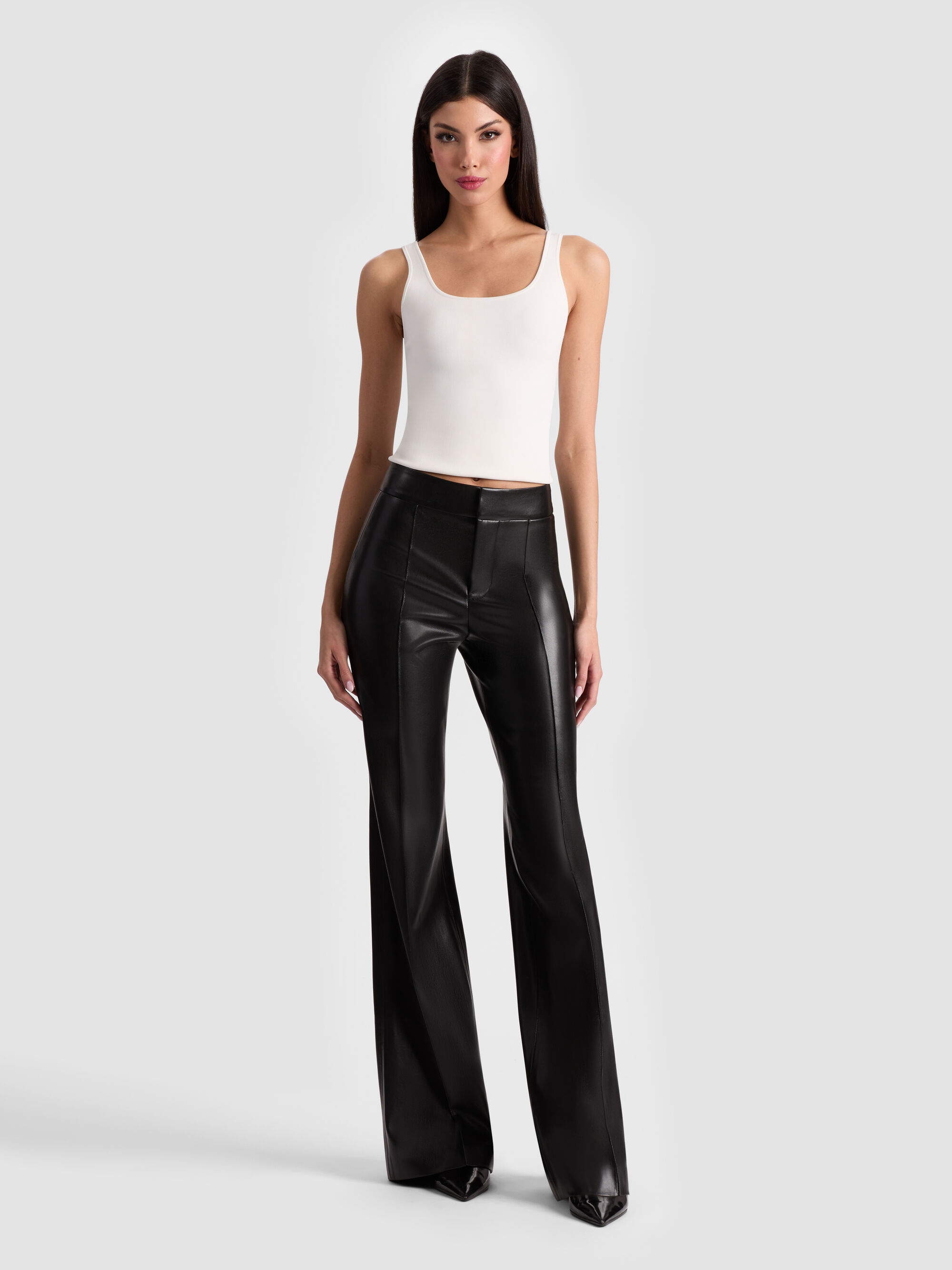 Deserae Black Vegan Pant (Available in 3X) main image 0