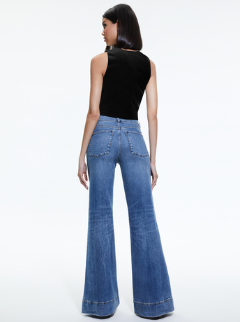 BLACK/GUNMETAL-DARINA EMBELLISHED CROPPED TANK