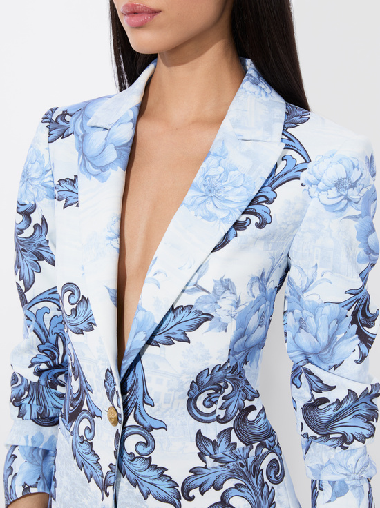 SCROLL SYMPHONY-BREANN FITTED BLAZER