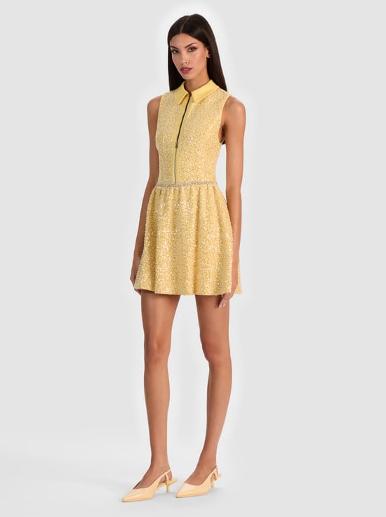 BUTTER-ELLIS EMBELLISHED MINI DRESS