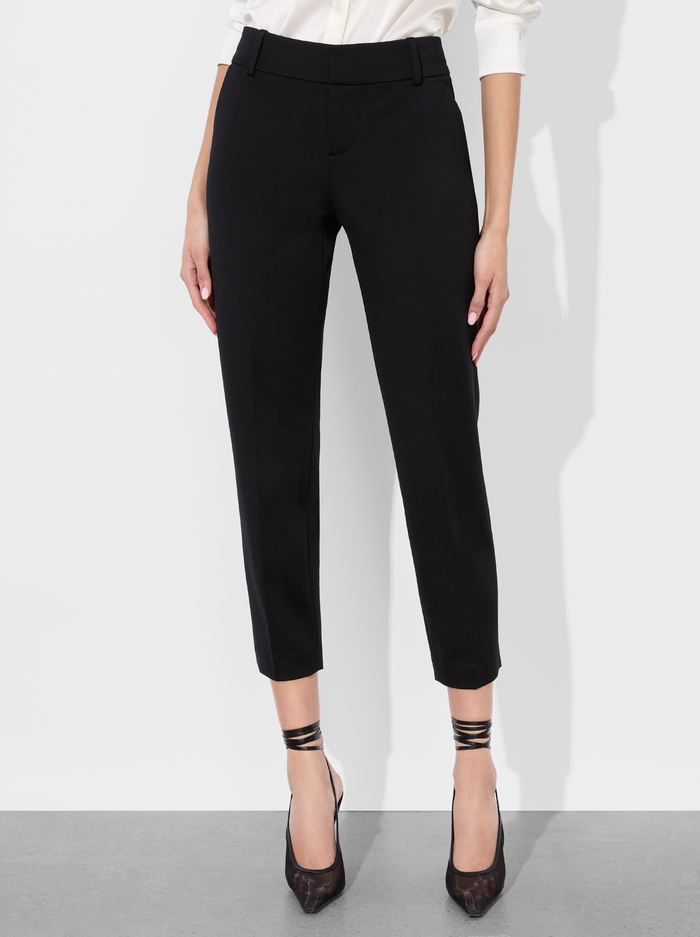 STACEY SLIM TROUSER - BLACK - Alice And Olivia