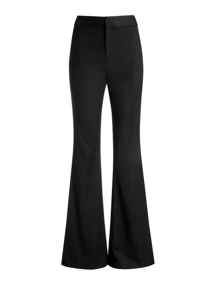 Deanna High Waisted Bootcut Pant In Black | Alice And Olivia