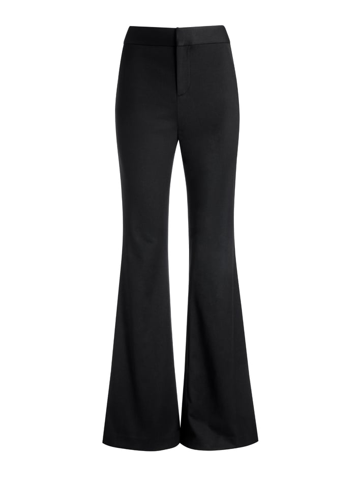 DEANNA HIGH WAISTED BOOTCUT PANT - BLACK image 5 - Alice And Olivia