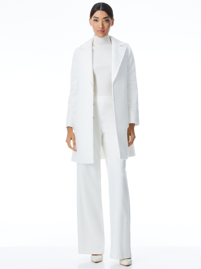 LUISANA SEAMED COAT - OFF WHITE image 2 - Alice And Olivia