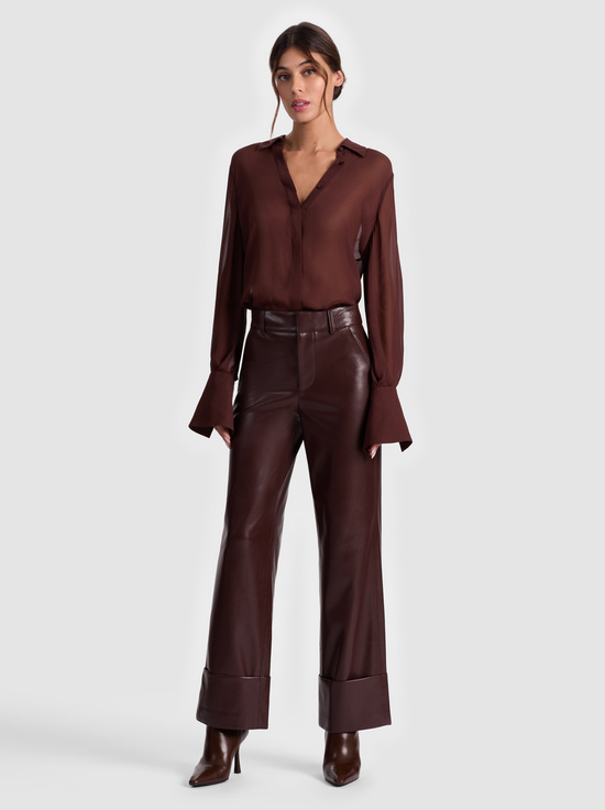DARK CHOCOLATE-ALEXANDER VEGAN ANKLE PANT
