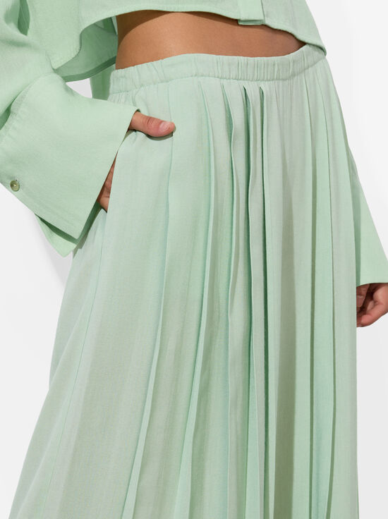GREEN TEA-JENNA PLEATED PULL ON PANT