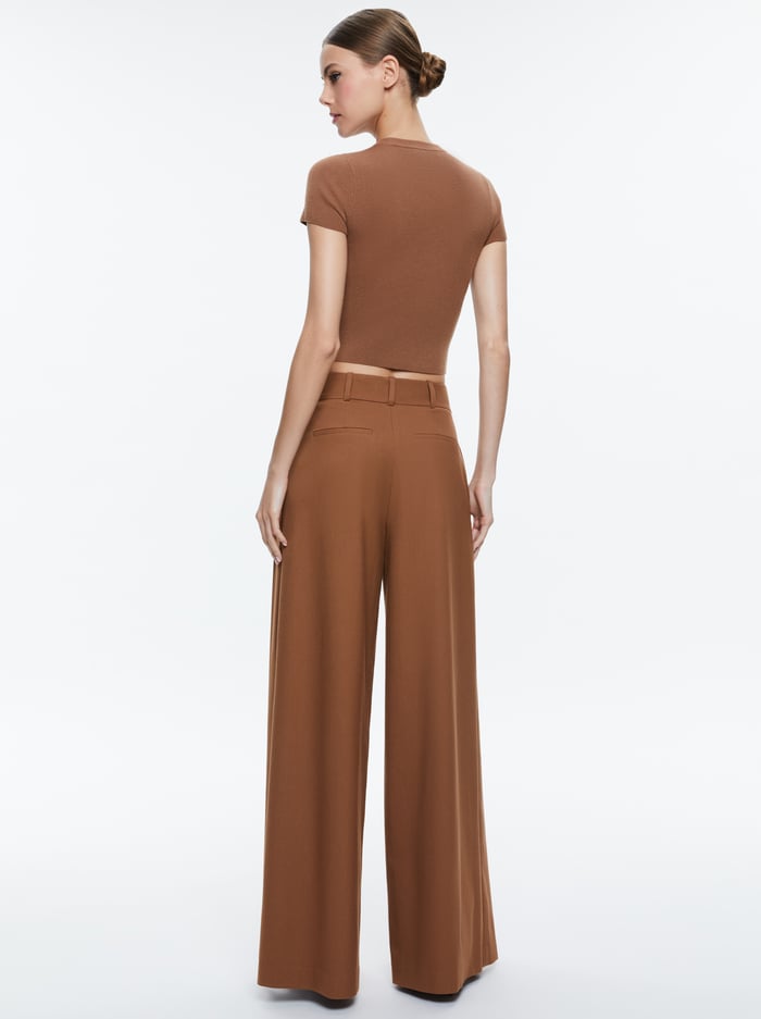 SIMON TROUSER - CAMEL image 2 - Alice And Olivia