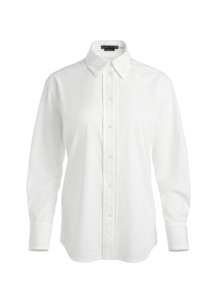 PERFECT BUTTON DOWN - OFF WHITE image 5 - Alice And Olivia