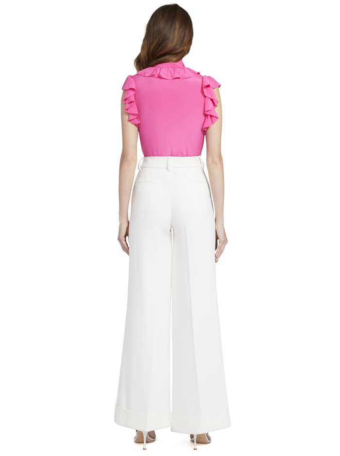 ROBBIE BOW COLLAR BLOUSE - WILD PINK image 2 - ALICE + OLIVIA