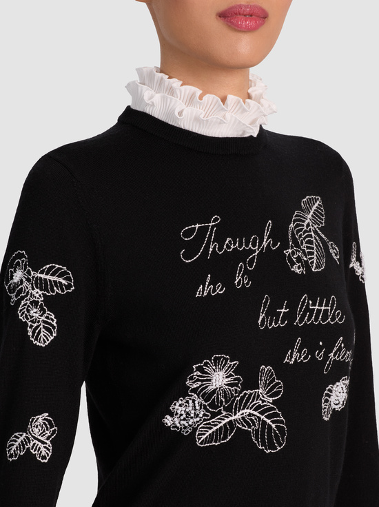 BLACK/WHITE-CAROLANN PULLOVER