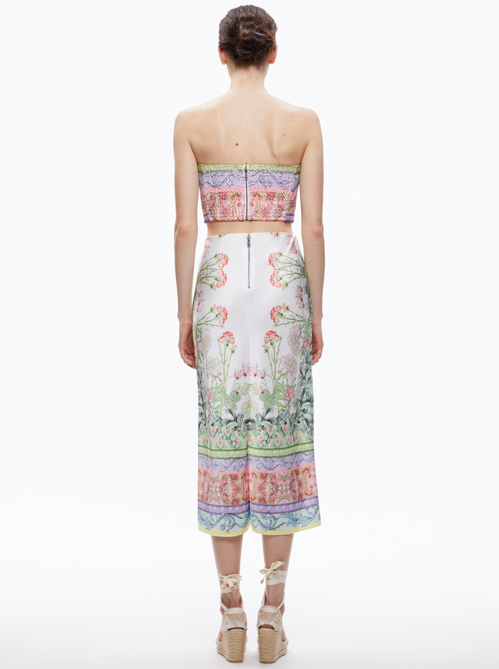 MAEVE SLIP MIDI SKIRT - FLORAL FEST image 1 - Alice And Olivia