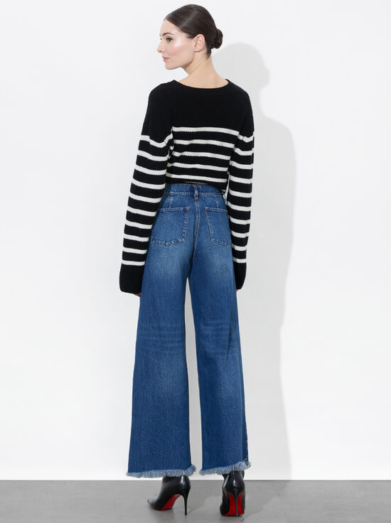LOLA BLUE-EMORY CROPPED JEAN