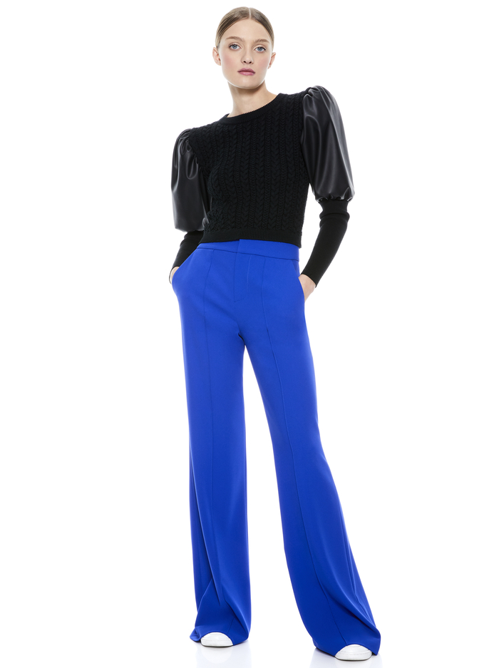DYLAN HIGH WAISTED PANT - ULTRA MARINE image 2 - Alice And Olivia