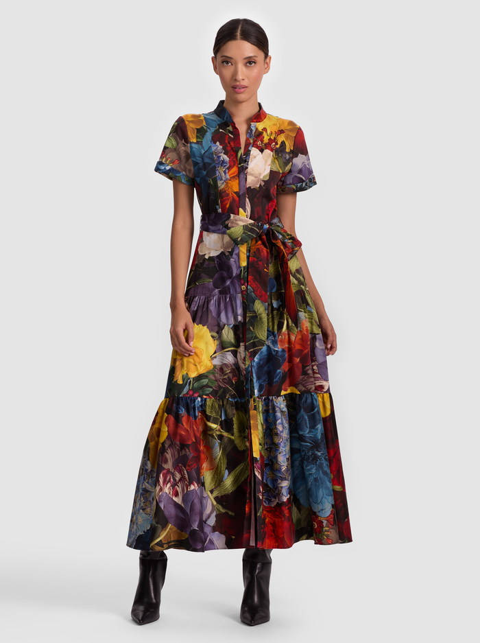 LUCY MIDI SHIRT DRESS - FLOURISH LG image 4 - Alice And Olivia