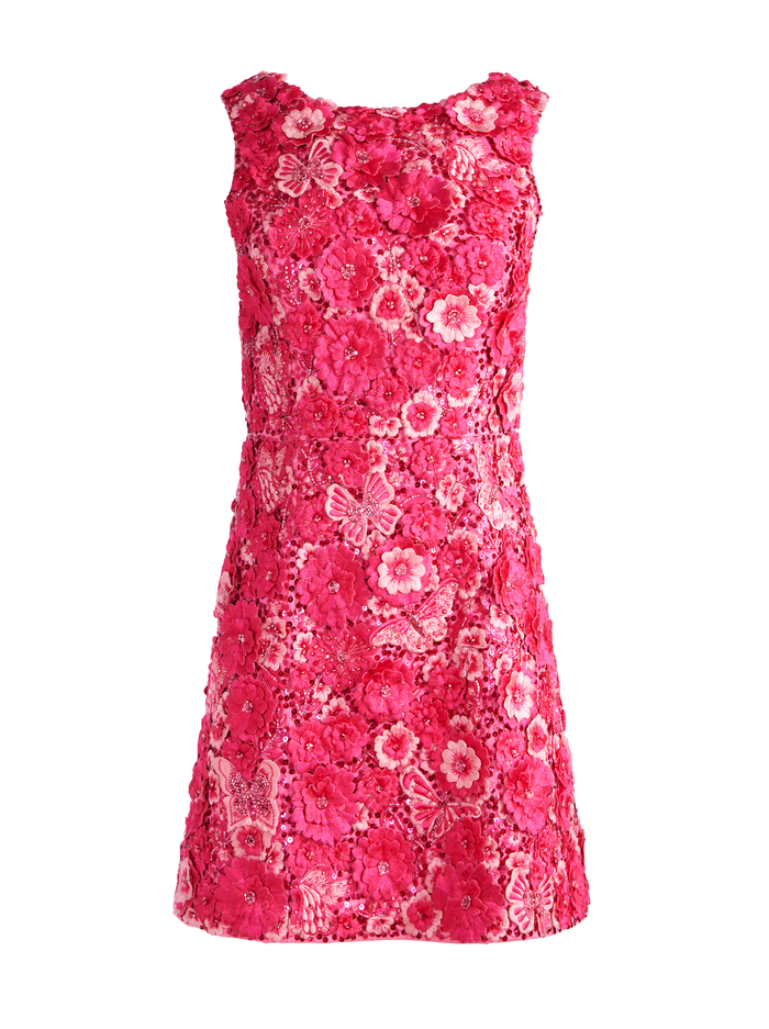 LINDSEY EMBELLISHED MINI GOWN - CANDY MULTI image 5 - Alice And Olivia