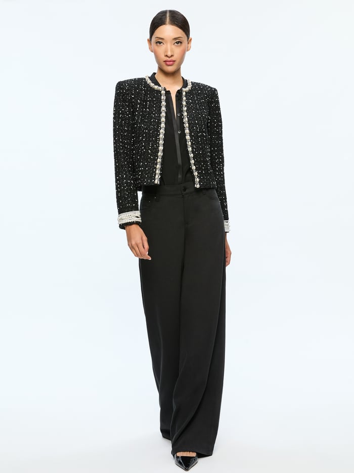 DORIAN JACKET - BLACK/WHITE image 4 - Alice And Olivia