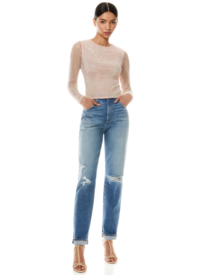 KATERINA HIGH WAIST BAGGY JEAN - BEST INTENTIONS image 1 - Alice And Olivia