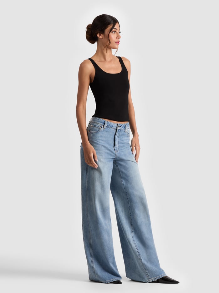 DARYN SCULPTING TANK - BLACK image 4 - Alice And Olivia