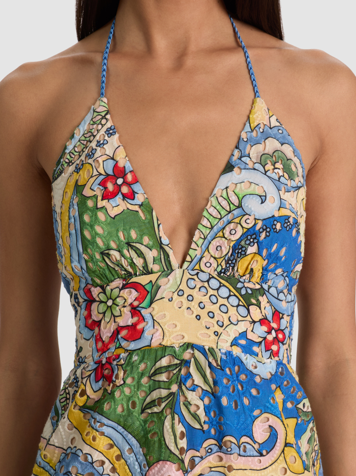 KAROLINA TIERED MAXI DRESS - HEAT WAVE image 2 - ALICE + OLIVIA