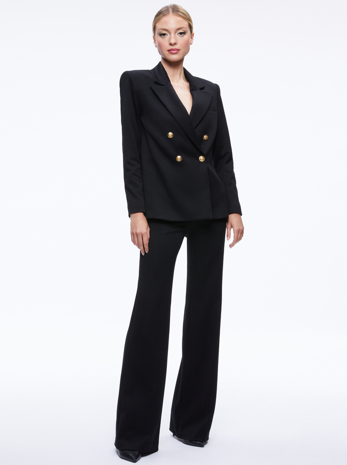 ANTHONY DOUBLE BREASTED BLAZER - BLACK image 2 - Alice And Olivia