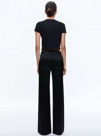 BLACK-TRISH LOW RISE BAGGY PANT