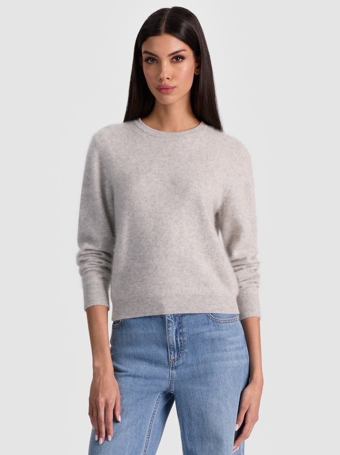 CAROLEE CASHMERE PULLOVER - STORM GREY HEATHER - Alice And Olivia
