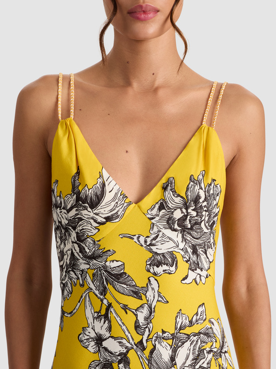 BLOOMING WILD GOLDEN HOUR-KIRO MIDI DRESS