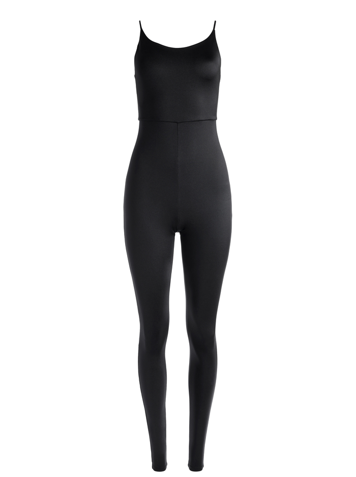 NELDA SPAGHETTI STRAP CATSUIT - BLACK image 5 - Alice And Olivia