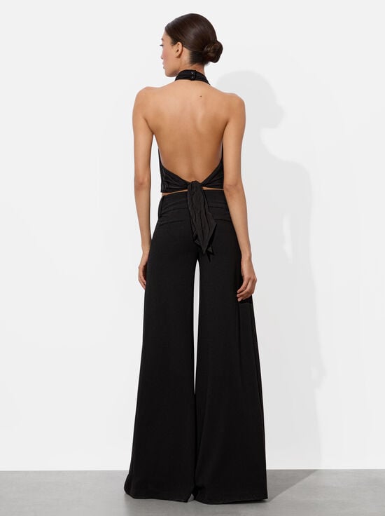 BLACK-AYANNA HALTER TOP