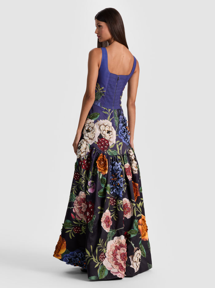 MAXINE EMBELLISHED GOWN - MAGIC GARDEN GRADIENT image 2 - Alice And Olivia