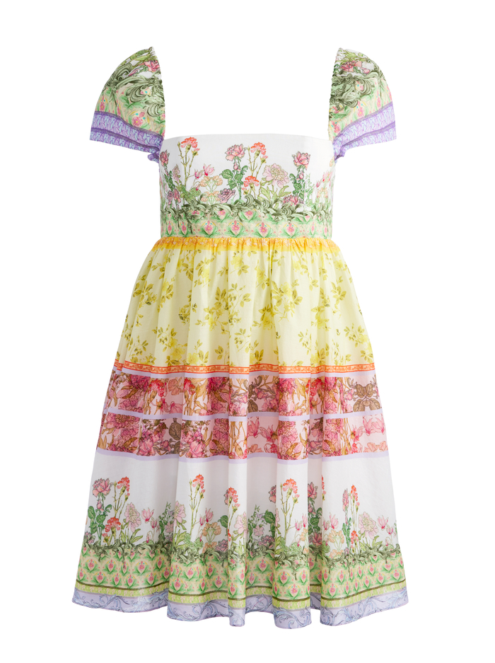 TAMIA PUFF SLEEVE BABYDOLL MINI DRESS - FLORAL FEST image 5 - Alice And Olivia