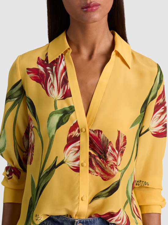 SOFT TULIP TUSCANY-ELOISE SILK BLOUSE