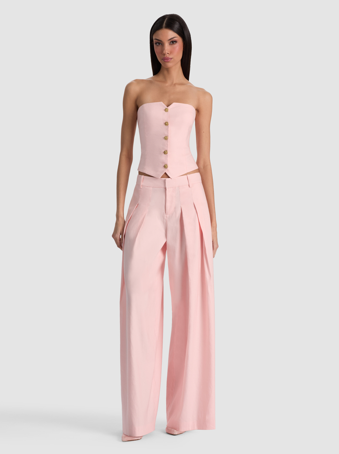 KELCEY STRAPLESS VEST - ENGLISH ROSE image 1 - ALICE + OLIVIA